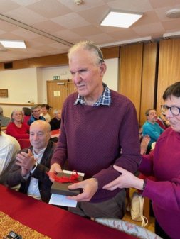 Franz è stato onorato con una medaglia per 50 anni di iscrizione